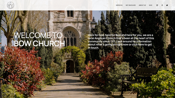 Screenshot of the The Parochial Church Council Of The Ecclesiastical Parish Of St Mary And Holy Trinity, Bow (With Bromley Saint Leonard) website