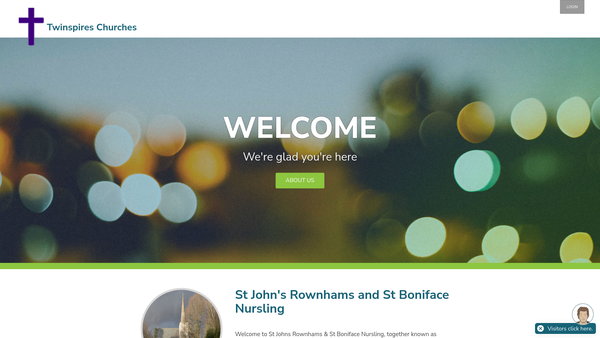 Screenshot of the The Parochial Church Council Of The Ecclesiastical Parish Of Nursling With Rownhams website