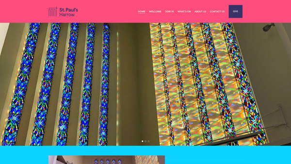 Screenshot of the The Parochial Church Council Of The Ecclesiastical Parish Of St Paul, South Harrow website