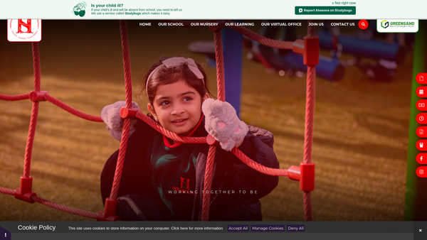 Screenshot of the Holmesdale School Parents And Staff Association website