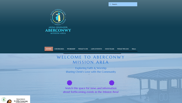 Screenshot of the Aberconwy Mission Area website
