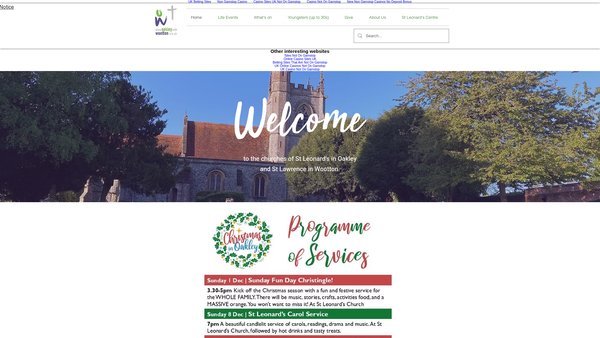 Screenshot of the The Parochial Church Council Of The Ecclesiastical Parish Of Oakley With Wootton website