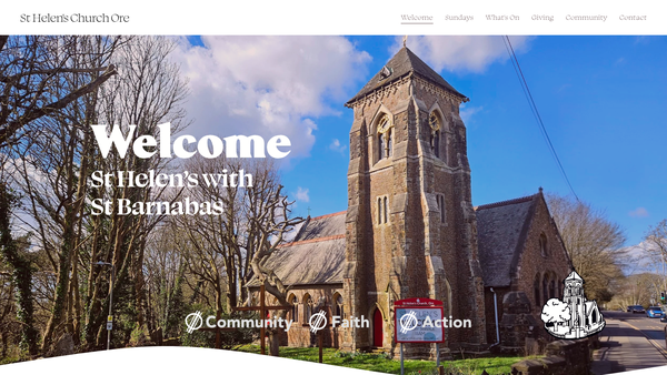 Screenshot of the The Parochial Church Council Of The Ecclesiastical Parish Of Ore website