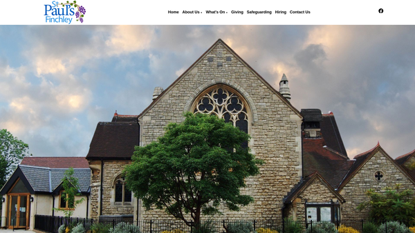 Screenshot of the The Parochial Church Council Of The Ecclesiastical Parish Of St Paul With St Luke Finchley website