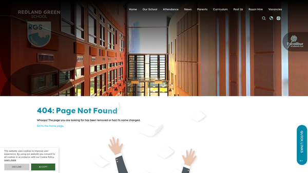 Screenshot of the Friends Of Redland Green School website