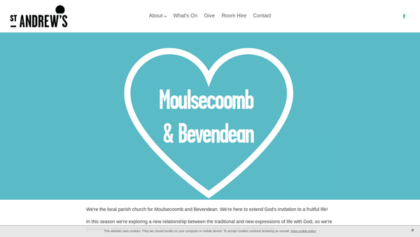 Screenshot of the The Parochial Church Council Of The Ecclesiastical Parish Of Moulsecoomb website