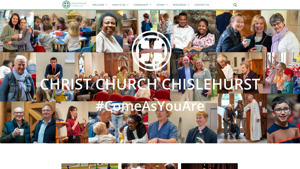 Screenshot of the The Parochial Church Council Of The Ecclesiastical Parish Of Christ Church, Chislehurst website