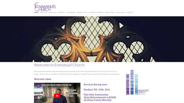 Screenshot of the The Parochial Church Council Of The Ecclesiastical Parish Of Saltburn By The Sea website