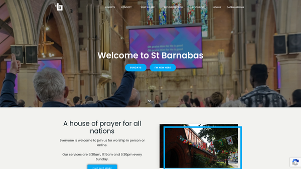 Screenshot of the The Parochial Church Council Of The Ecclesiastical Parish Of Linthorpe, Middlesbrough website