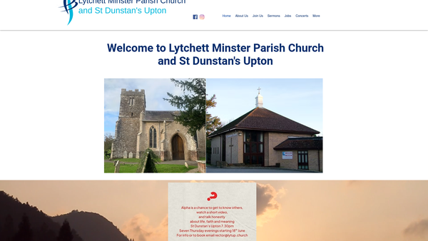 Screenshot of the The Parochial Church Council Of The Ecclesiastical Parish Of Lytchett Minster website