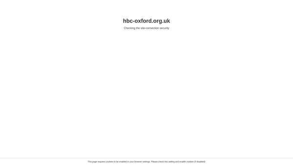 Screenshot of the Headington Baptist Church website