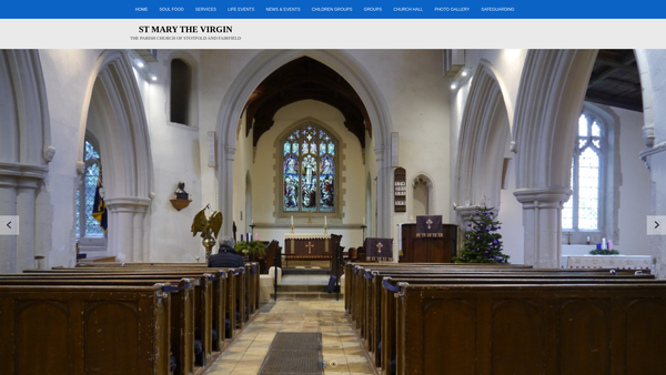 Screenshot of the The Parochial Church Council Of The Ecclesiastical Parish Of St. Mary The Virgin, Stotfold website