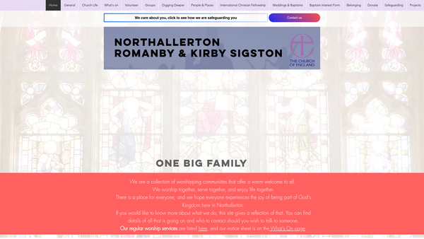 Screenshot of the The Parochial Church Council Of The Ecclesiastical Parish Of Northallerton website