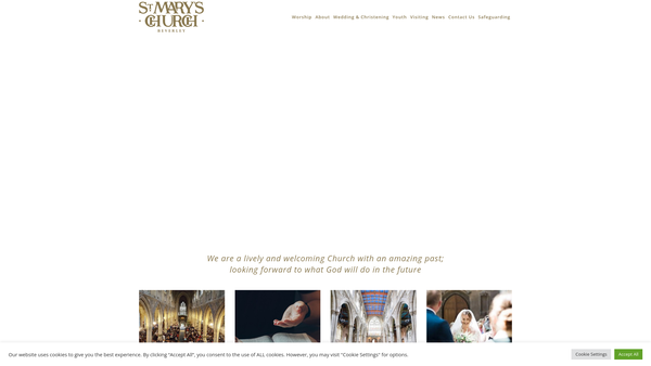 Screenshot of the The Parochial Church Council Of The Ecclesiastical Parish Of St Mary, Beverley website