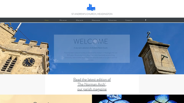 Screenshot of the The Parochial Church Council Of The Ecclesiastical Parish Of St Andrews, Old Headington website