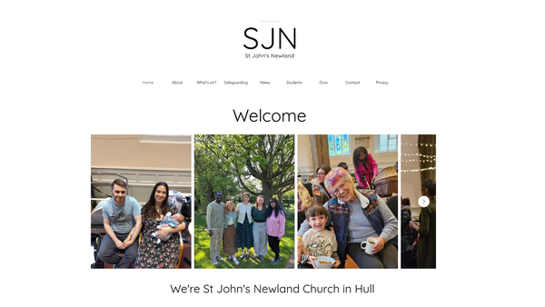 Screenshot of the The Parochial Church Council Of The Ecclesiastical Parish Of Saint John Newland, Hull website