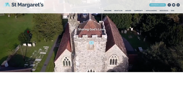 Screenshot of the Parochial Church Council Of Angmering St Margaret website