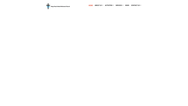 Screenshot of the Kings Road United Reformed Church website