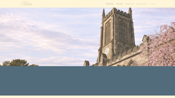 Screenshot of the The Parochial Church Council Of The Ecclesiastical Parish Of St Swithun, East Grinstead. website