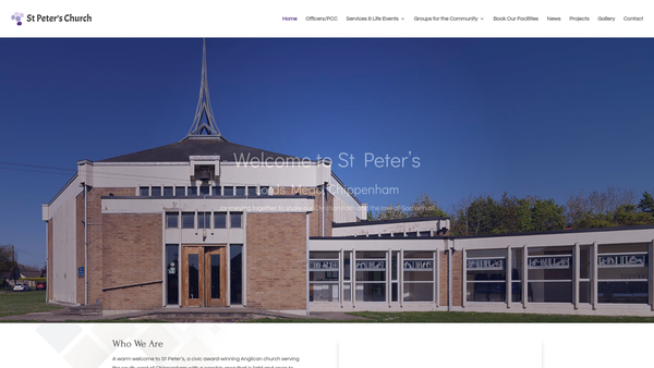Screenshot of the The Parochial Church Council Of The Ecclesiastical Parish Of St Peter Chippenham website