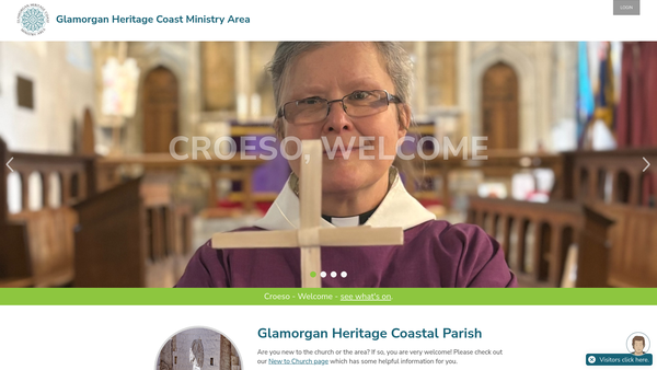 Screenshot of the Glamorgan Heritage Coast Ministry Area website