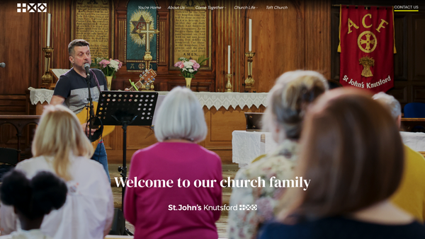 Screenshot of the The Parochial Church Council Of The Ecclesiastical Parish Of St. John The Baptist Knutsford website