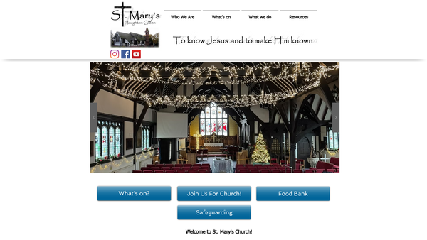 Screenshot of the The Parochial Church Council Of The Ecclesiastical Parish Of St Mary The Virgin, Haughton Green website