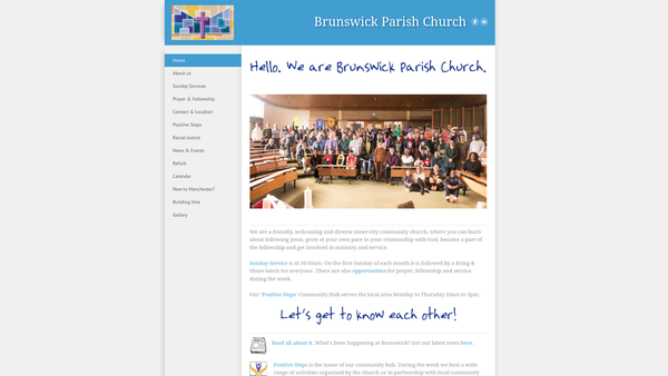 Screenshot of the The Parochial Church Council Of The Ecclesiastical Parish Of Christ Church, Brunswick website