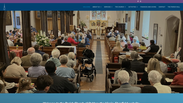 Screenshot of the The Parochial Church Council Of The Ecclesiastical Parish Of Shenfield website