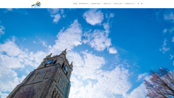 Screenshot of the The Parochial Church Council Of The Ecclesiastical Parish Of St John Meads website