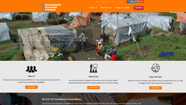 Screenshot of the Development Of Nations Economy (Done) website