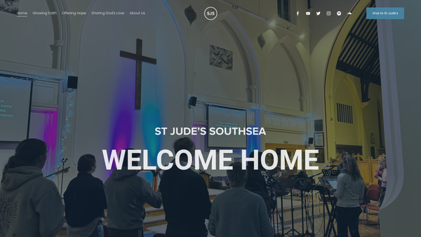 Screenshot of the The Parochial Church Council Of The Ecclesiastical Parish Of St. Jude, Southsea website