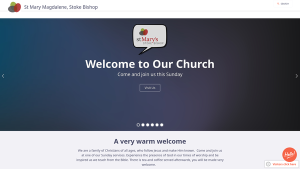 Screenshot of the The Parochial Church Council Of The Ecclesiastical Parish Of St Mary Magdalene Stoke Bishop website