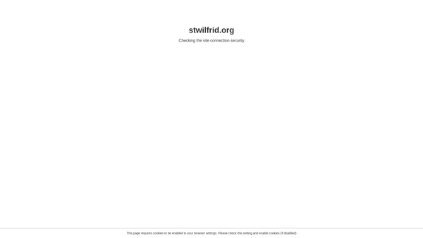 Screenshot of the The Parochial Church Council Of The Ecclesiastical Parish Of St Wilfrid's Harrogate website