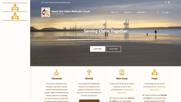 Screenshot of the Neath Port Talbot Methodist Circuit website