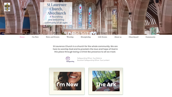 Screenshot of the Parochial Church Council Of The Ecclesiastical Parish Of Alvechurch website