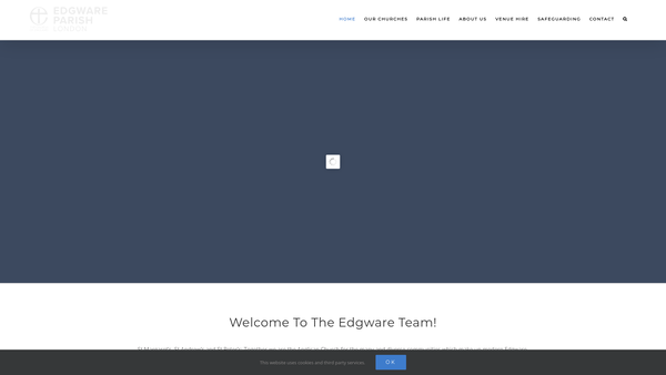 Screenshot of the The Parochial Church Council Of The Ecclesiastical Parish Of Edgware website
