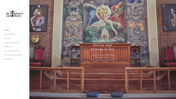 Screenshot of the The Parochial Church Council Of The Ecclesiastical Parish Of St Stephen Canonbury website