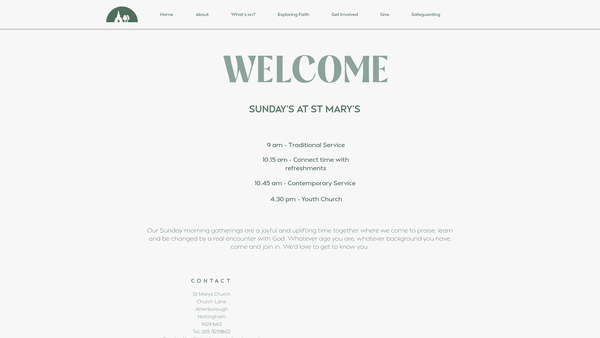 Screenshot of the The Parochial Church Council Of The Ecclesiastical Parish Of St Mary, Attenborough. website