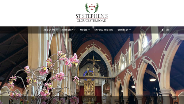Screenshot of the The Parochial Church Council Of The Ecclesiastical Parish Of Saint Stephen, South Kensington website