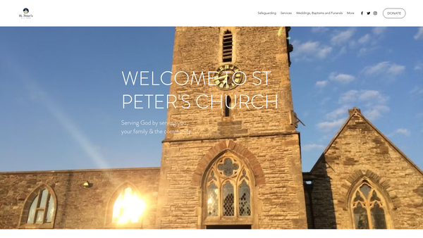 Screenshot of the The Parochial Church Council Of The Ecclesiastical Parish Of St. Peter, Filton website