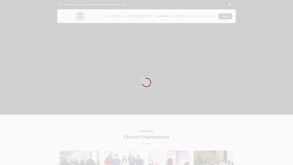 Screenshot of the The Redeemed Christian Church Of God "City Of His Grace" website