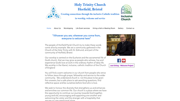 Screenshot of the The Parochial Church Council Of The Ecclesiastical Parish Of Holy Trinity, Horfield, Bristol website