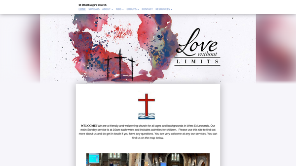 Screenshot of the The Parochial Church Council Of The Ecclesiastical Parish Of St Leonards On Sea, St Leonard And St Ethelburga website