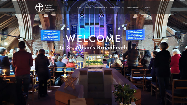 Screenshot of the The Parochial Church Council Of The Ecclesiastical Parish Of St Alban, Broadheath website