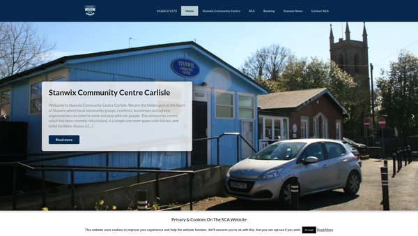 Screenshot of the Stanwix Community Association website