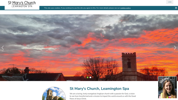 Screenshot of the The Parochial Church Council Of The Ecclesiastical Parish Of St Marys Leamington Priors website