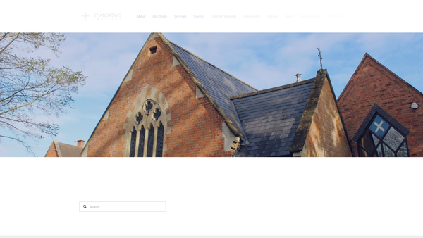 Screenshot of the The Parochial Church Council Of The Ecclesiastical Parish Of St Andrew Shottery website