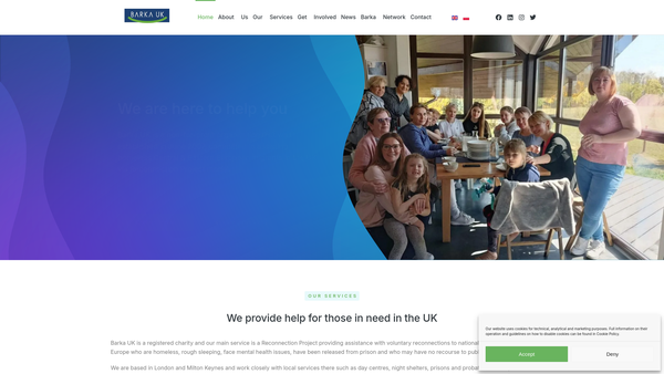 Screenshot of the Barka UK website