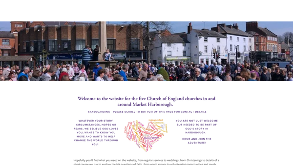 Screenshot of the The Parochial Church Council Of The Ecclesiastical Parish Of The Transfiguration - Little Bowden website